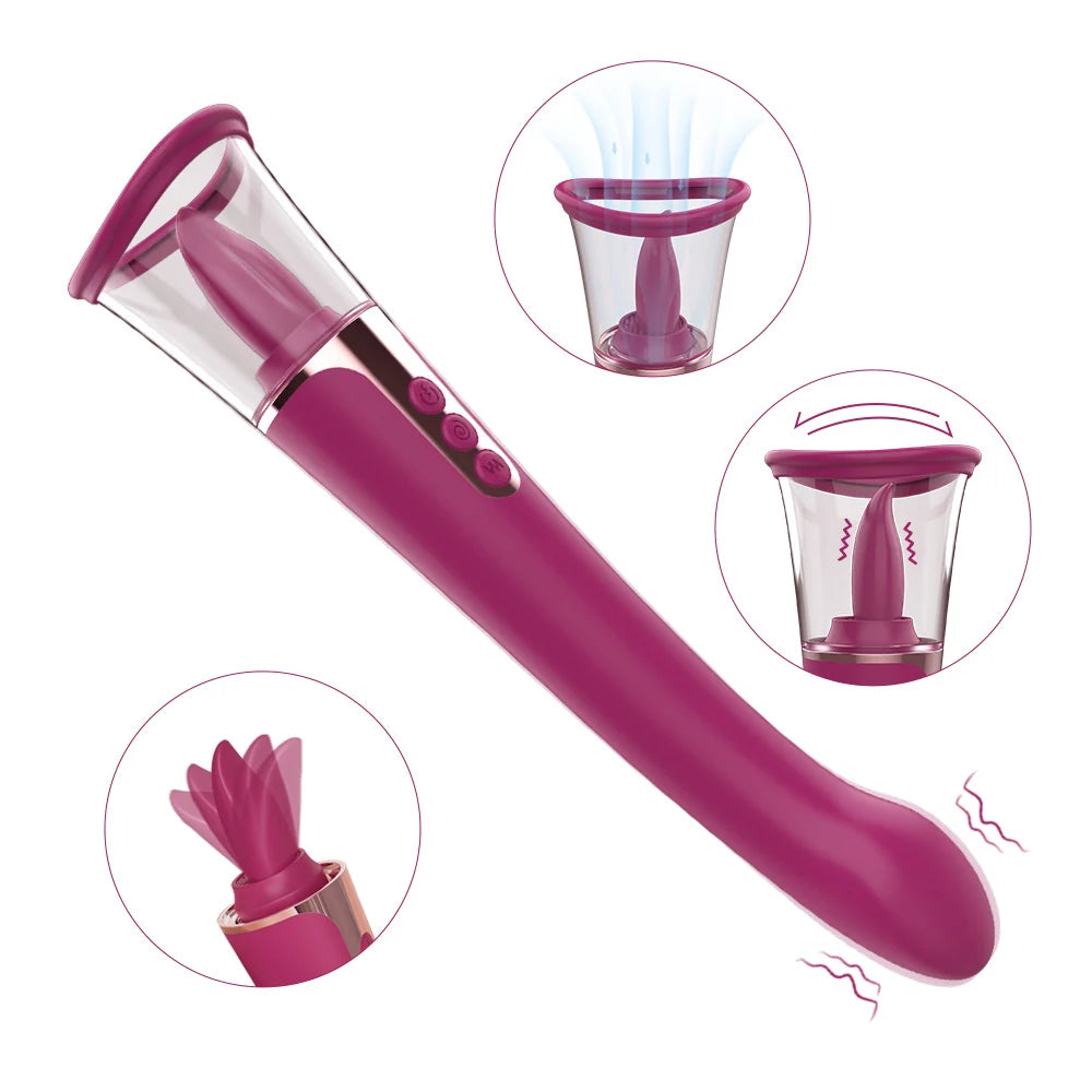 3-in-1 Clitoral vibration & Suction G-Spot Massager – Rechargeable S-HANDE