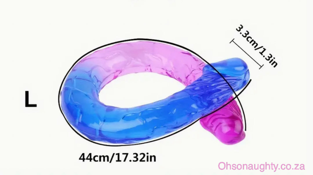 Double Ecstasy Silicone Dildo 44cm Oh So Naughty