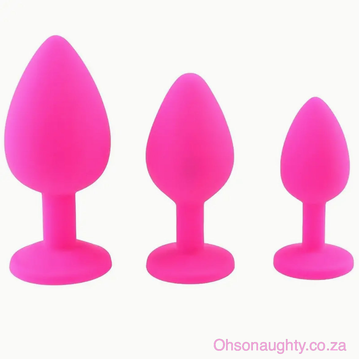 Silicone Butt Plug - Pink Oh So Naughty