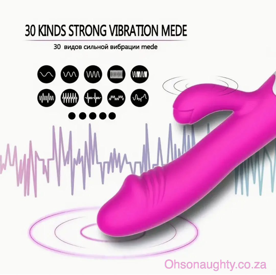30 speed G Spot Dildo Rabbit Vibrator, Used For Women's Dual Vibration Oh So Naughty