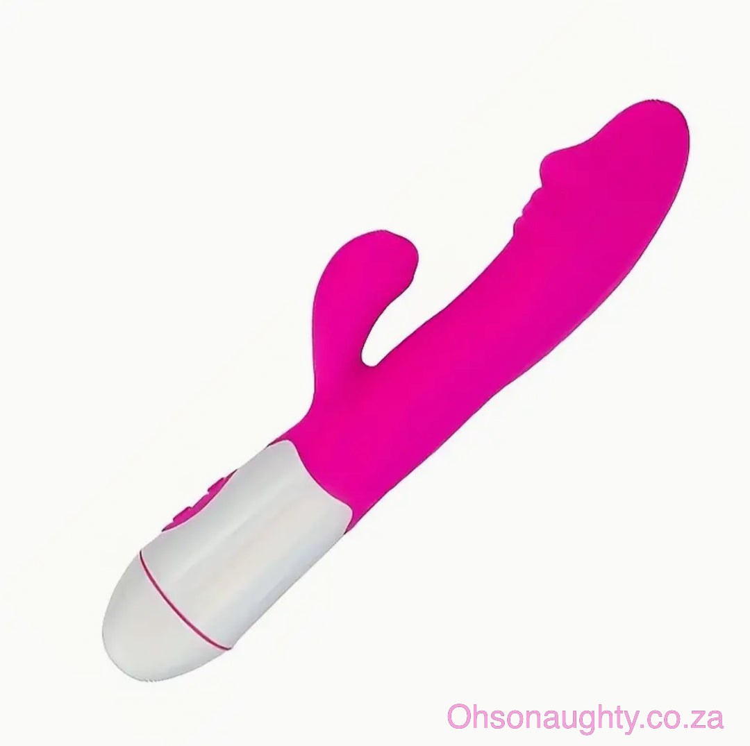 30 speed G Spot Dildo Rabbit Vibrator, Used For Women's Dual Vibration Pink USB charged Oh So Naughty