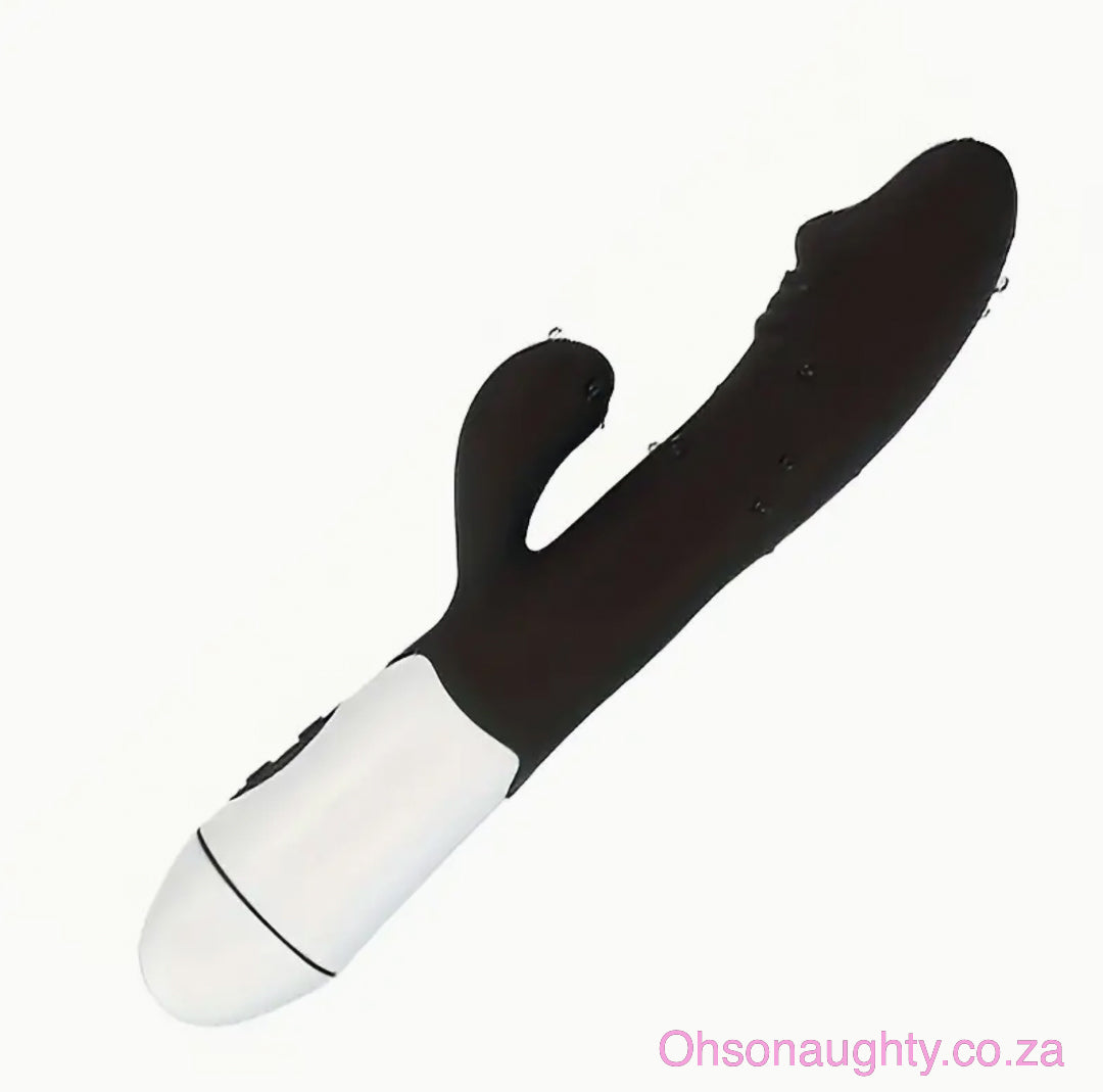 30 speed G Spot Dildo Rabbit Vibrator, Used For Women's Dual Vibration Black Oh So Naughty