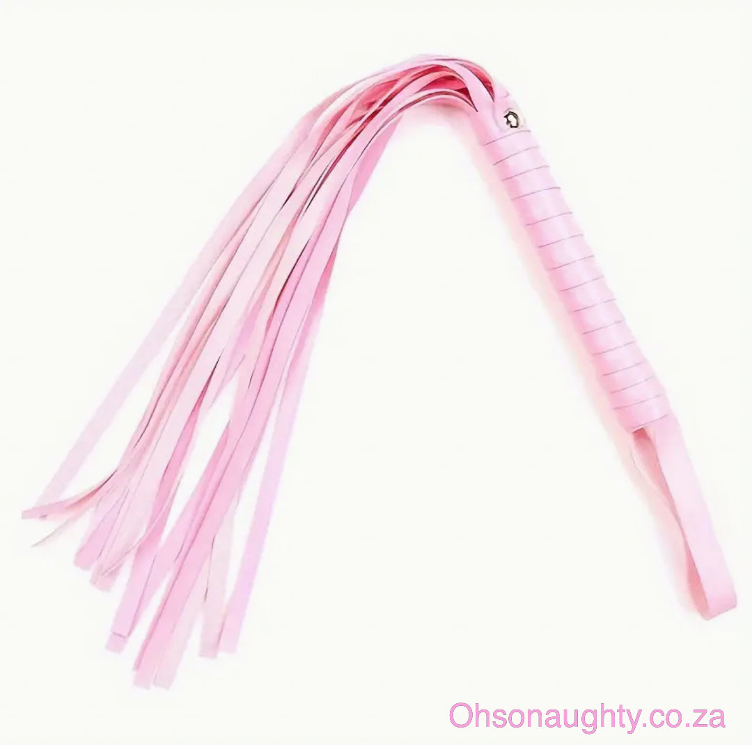 Leather Feel Flogger Pink Oh So Naughty