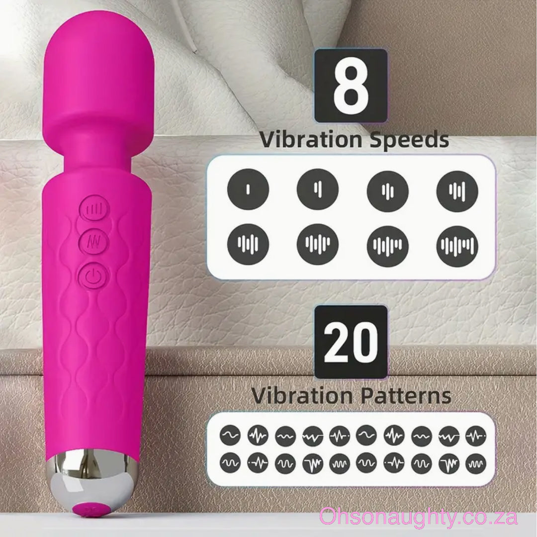 Powerful Wand / Handheld deep tissue massager Pink Oh So Naughty