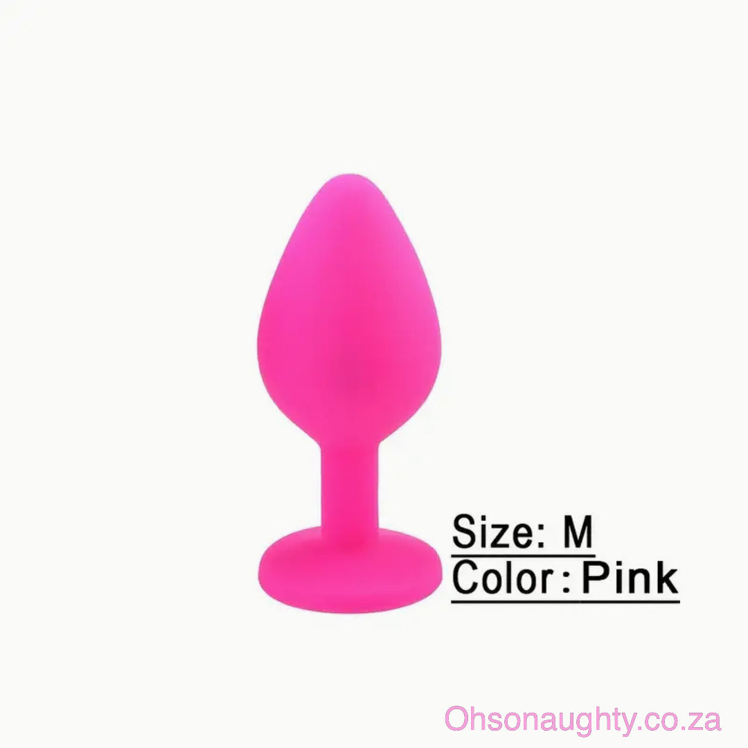 Silicone Butt Plug - Pink Medium Oh So Naughty