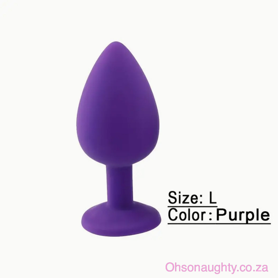 Silicone Butt Plug - Purple Oh So Naughty