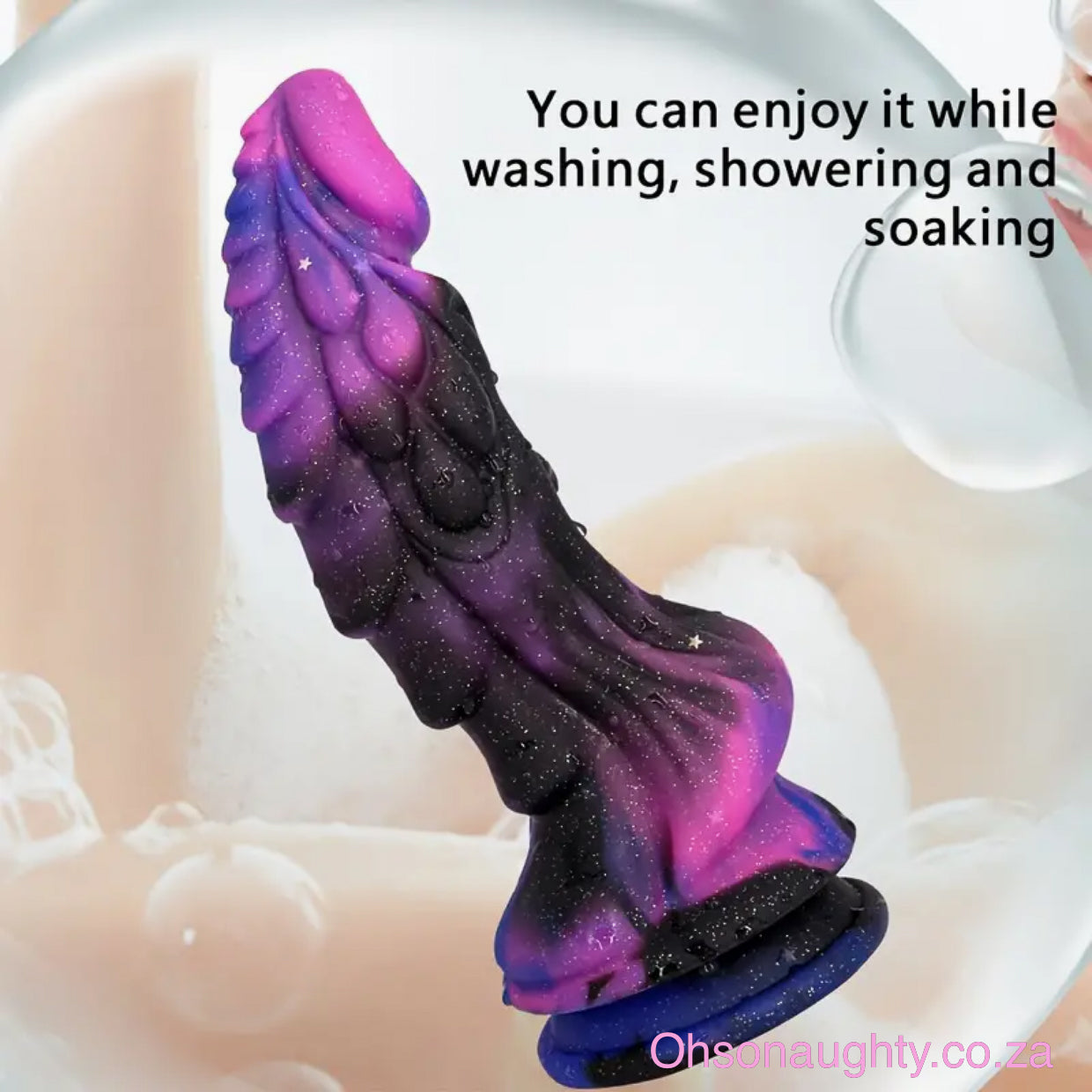 Starry Dark Purple Monster Dildo Oh So Naughty