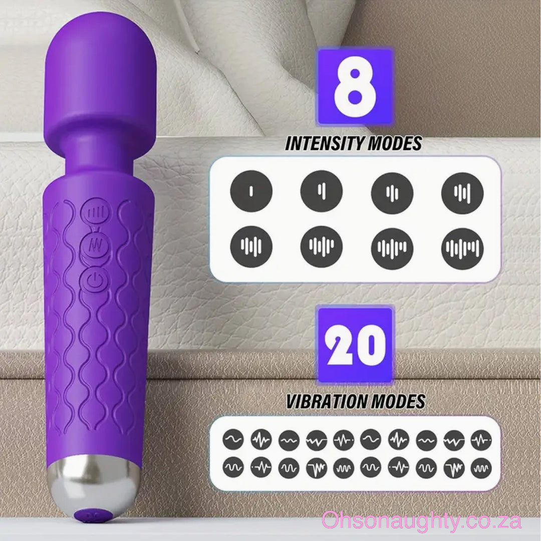 Powerful Wand / Handheld deep tissue massager Purple Oh So Naughty