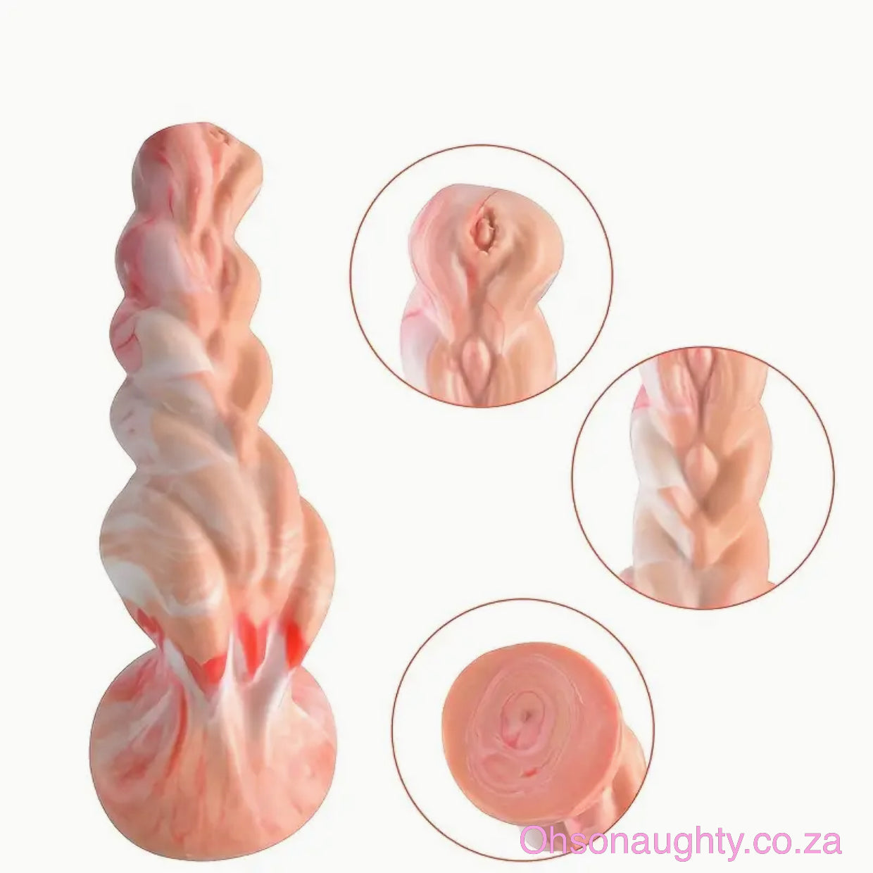 Liquid Silicone Tapered Dildo - 18.5 cm/ 7.3 inches Oh So Naughty
