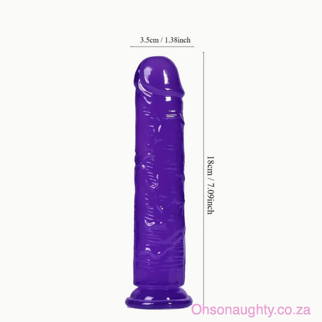 Purple Jelly Dildo Small Oh So Naughty