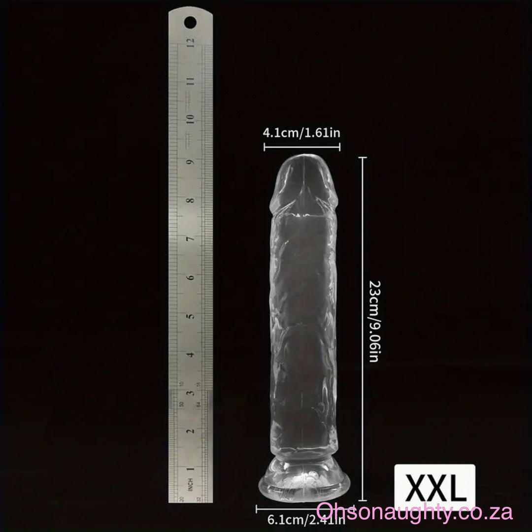 Crystal Clear Dildo XXL (23x4.1cm) Oh So Naughty