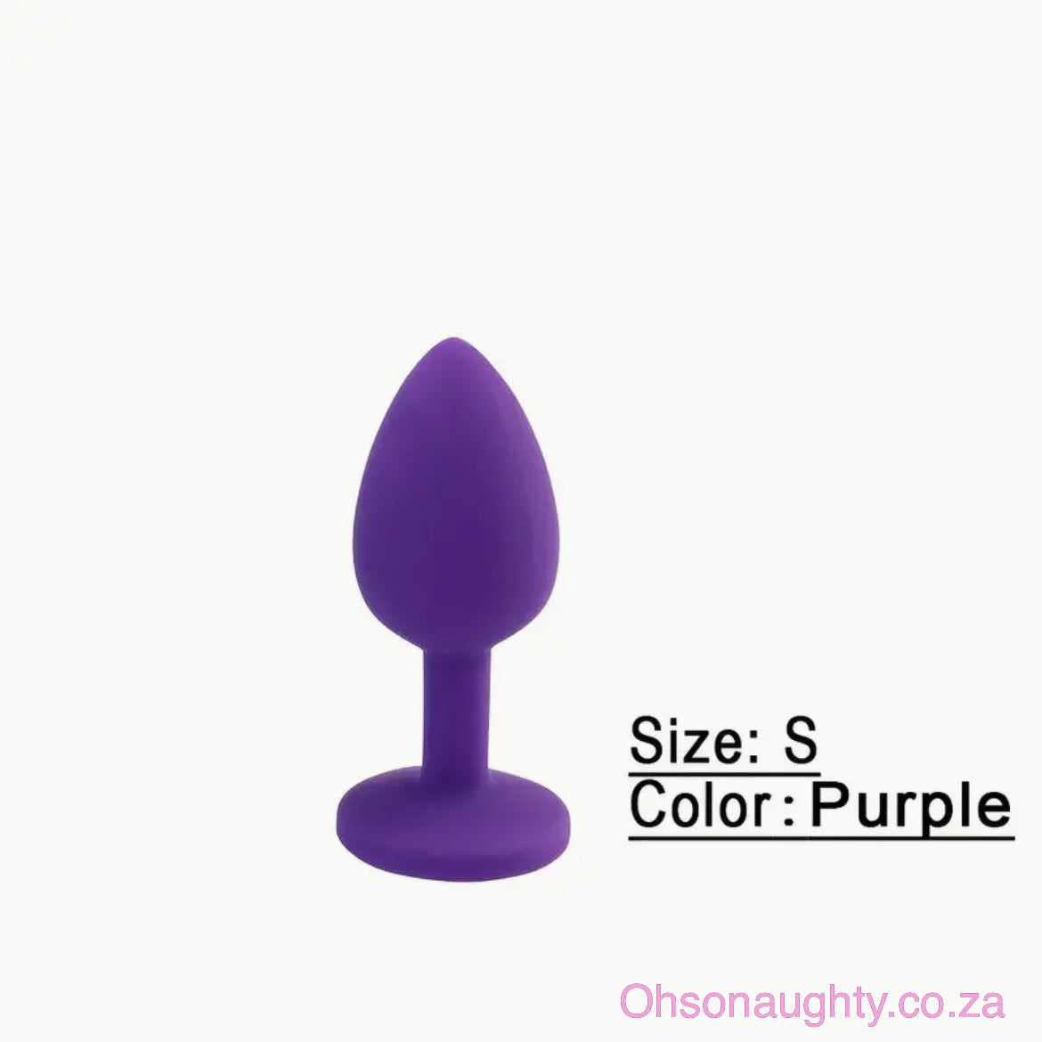Silicone Butt Plug - Purple Small Oh So Naughty
