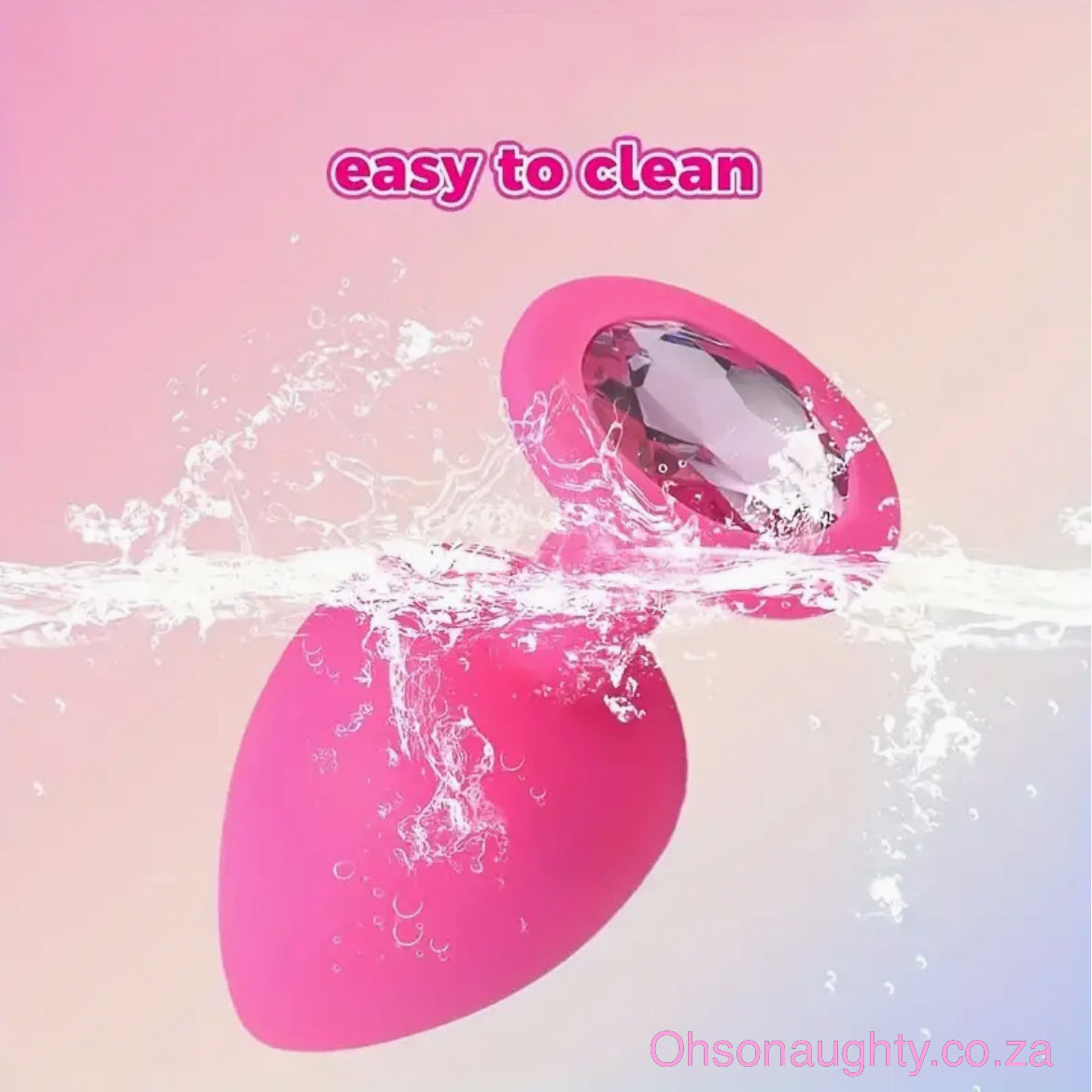 Silicone Butt Plug - Pink Oh So Naughty