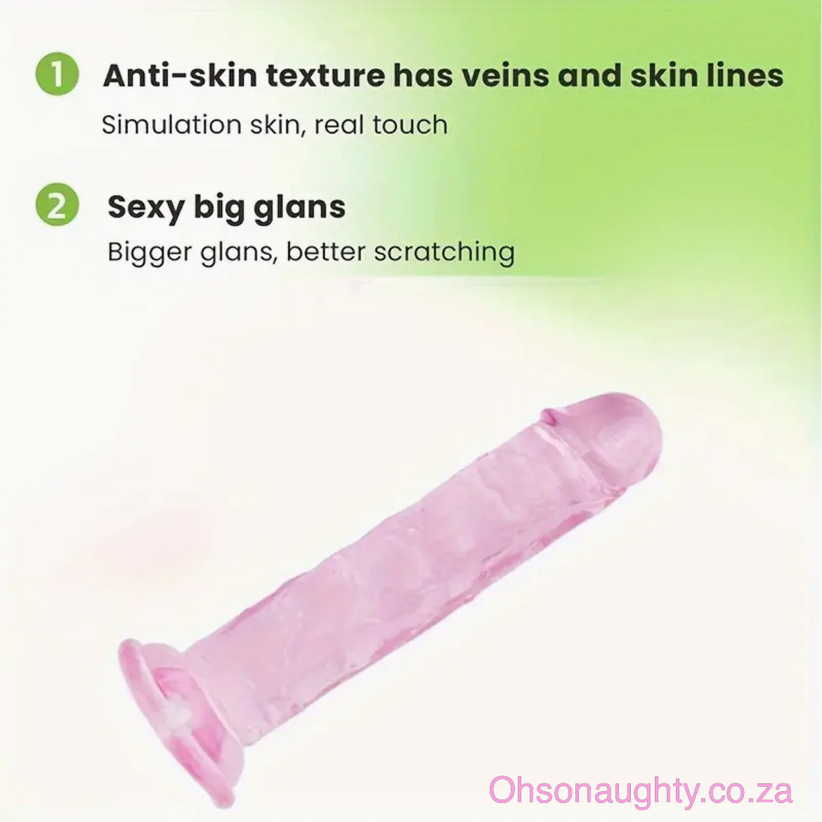 Transparent Crystal Jelly Realistic Dildo Oh So Naughty