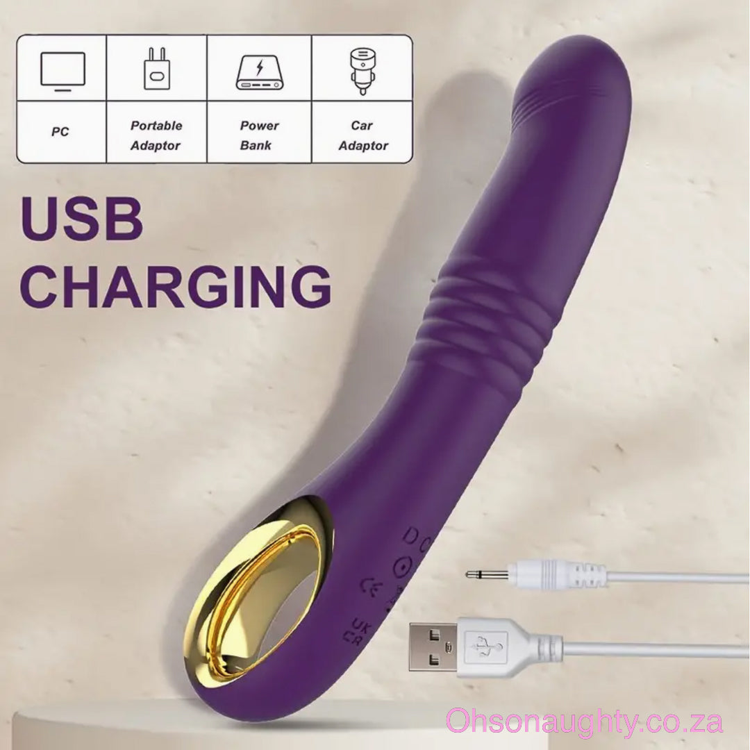 Big Impact Dildo Vibrator Purple Oh So Naughty