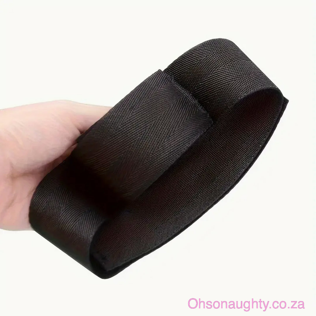 Adjustable Black Wrist and Ankle Cuffs Oh So Naughty