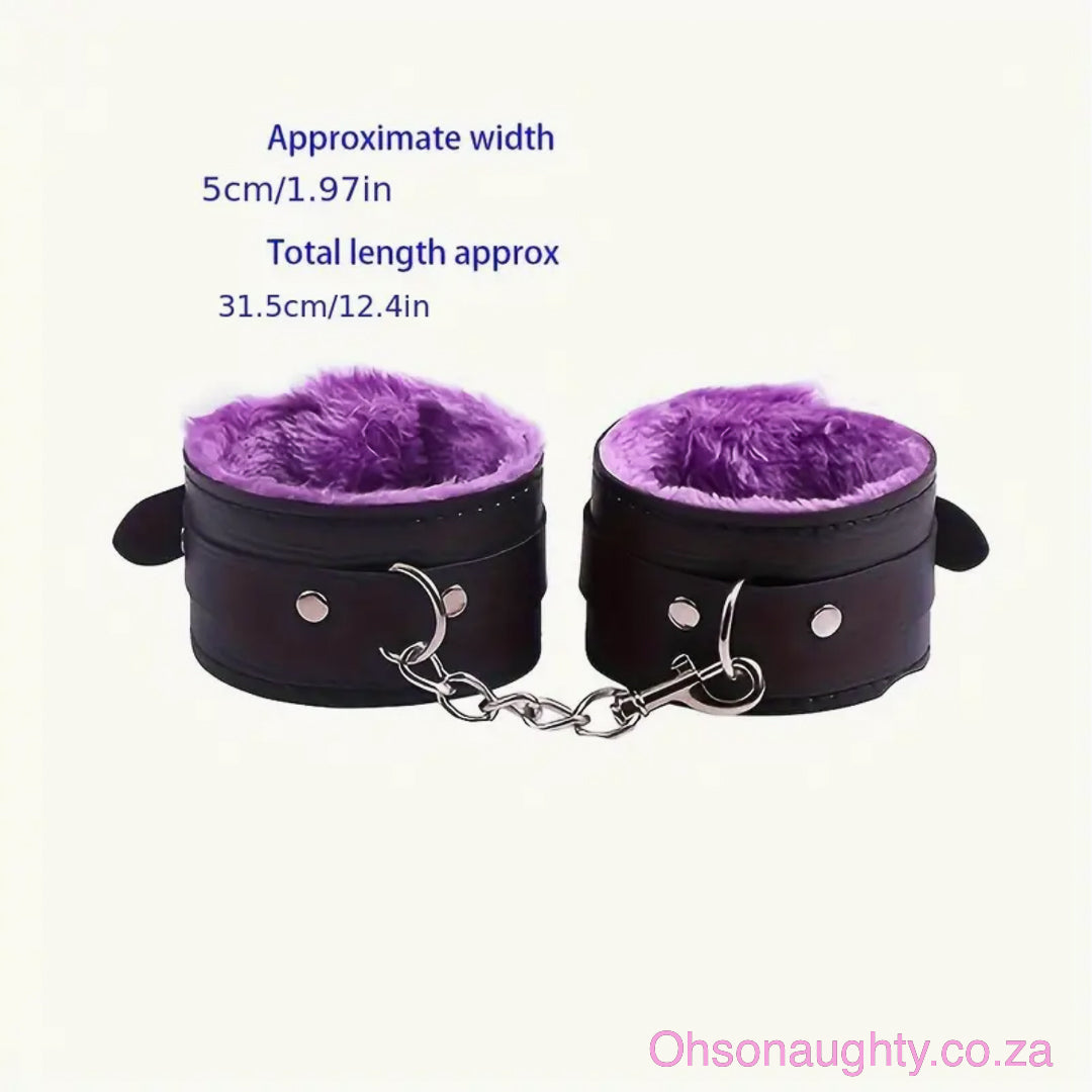 Unisex Sexy Fuzzy Handcuffs Oh So Naughty