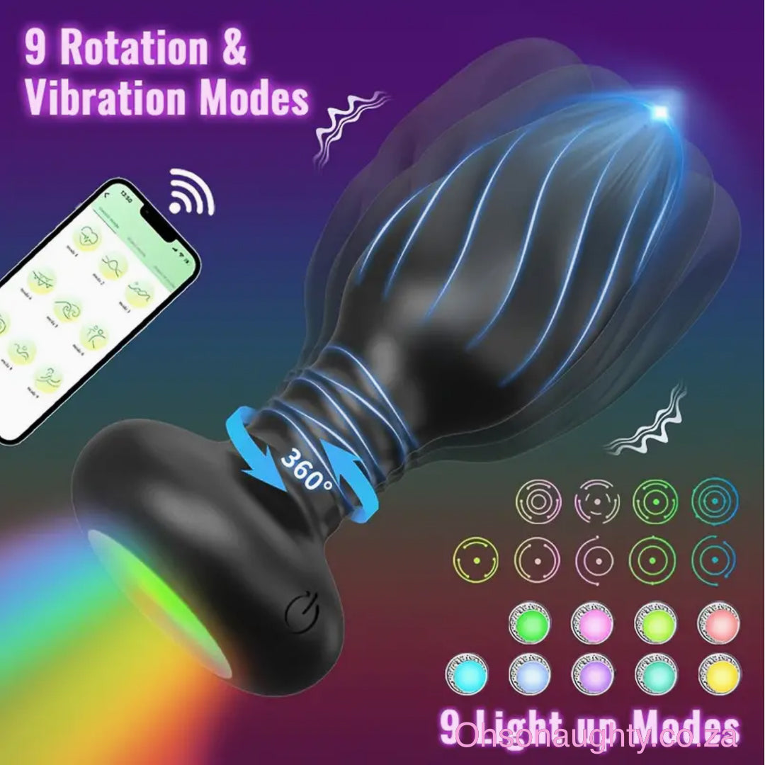 Wireless 360° Rotating & Vibrating Backdoor Plug Oh So Naughty