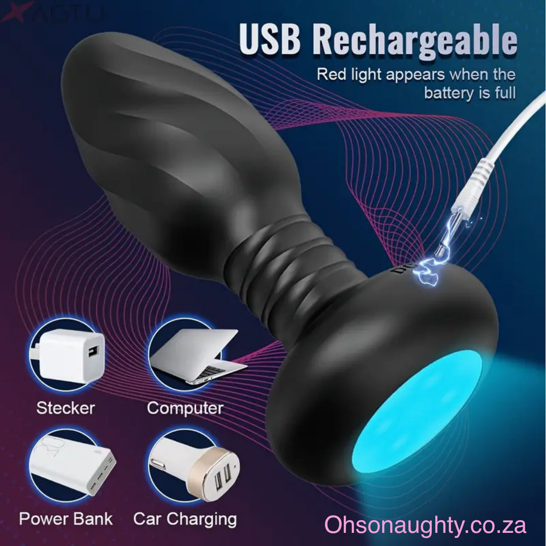 Wireless 360° Rotating & Vibrating Backdoor Plug Oh So Naughty