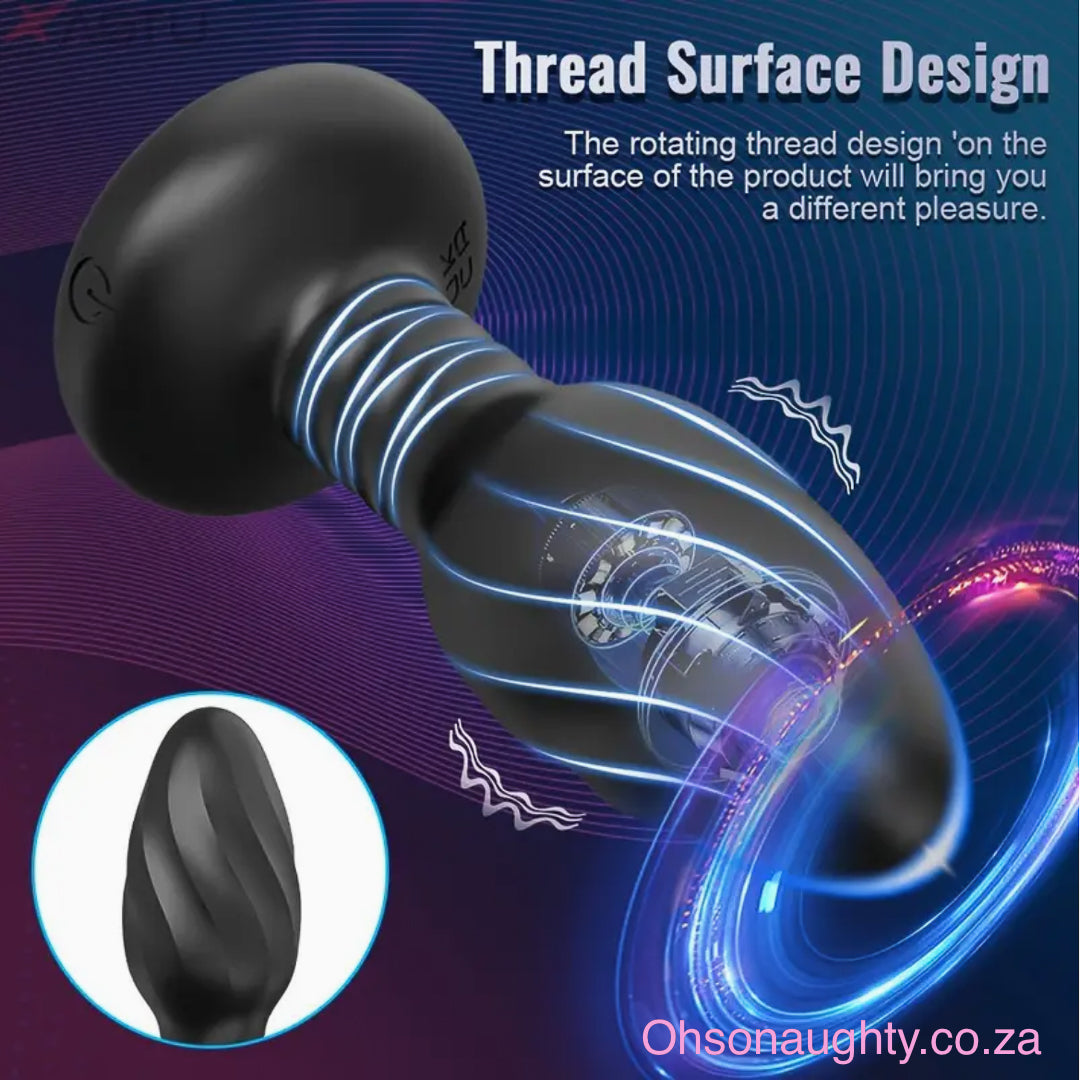 Wireless 360° Rotating & Vibrating Backdoor Plug Oh So Naughty