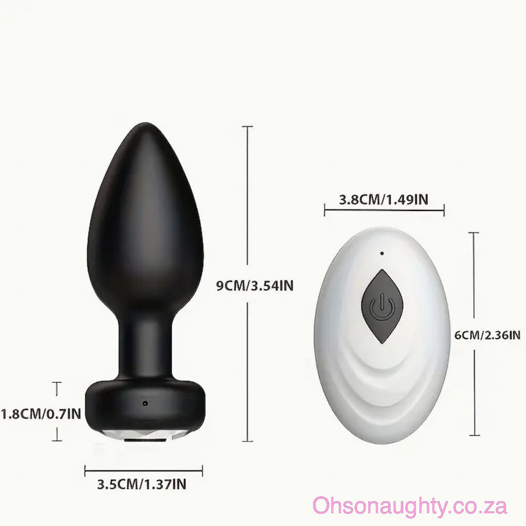 USB Rechargeable Anal Plug Toy with 10 Frequency Vibration Oh So Naughty