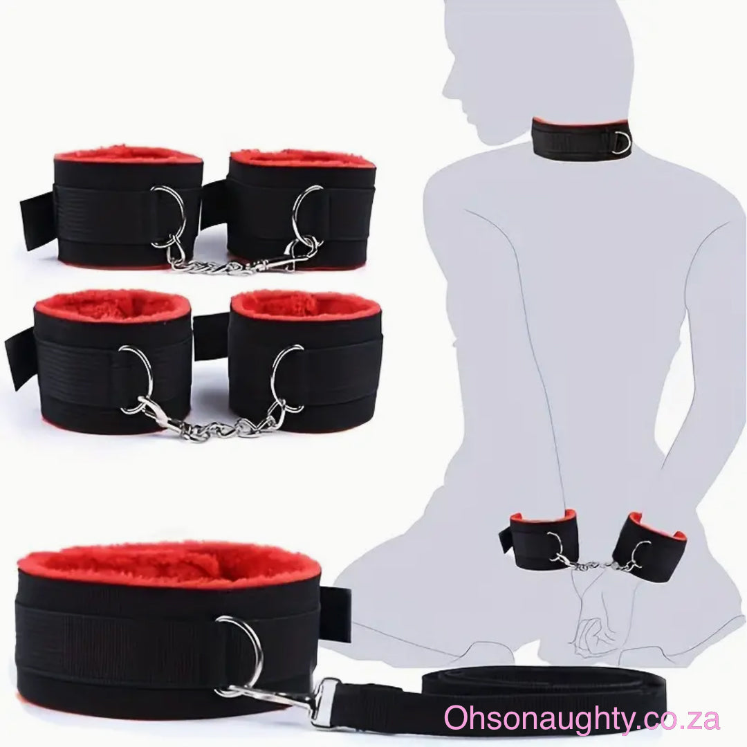 7pcs Bondage Restraints BDSM Kit Oh So Naughty