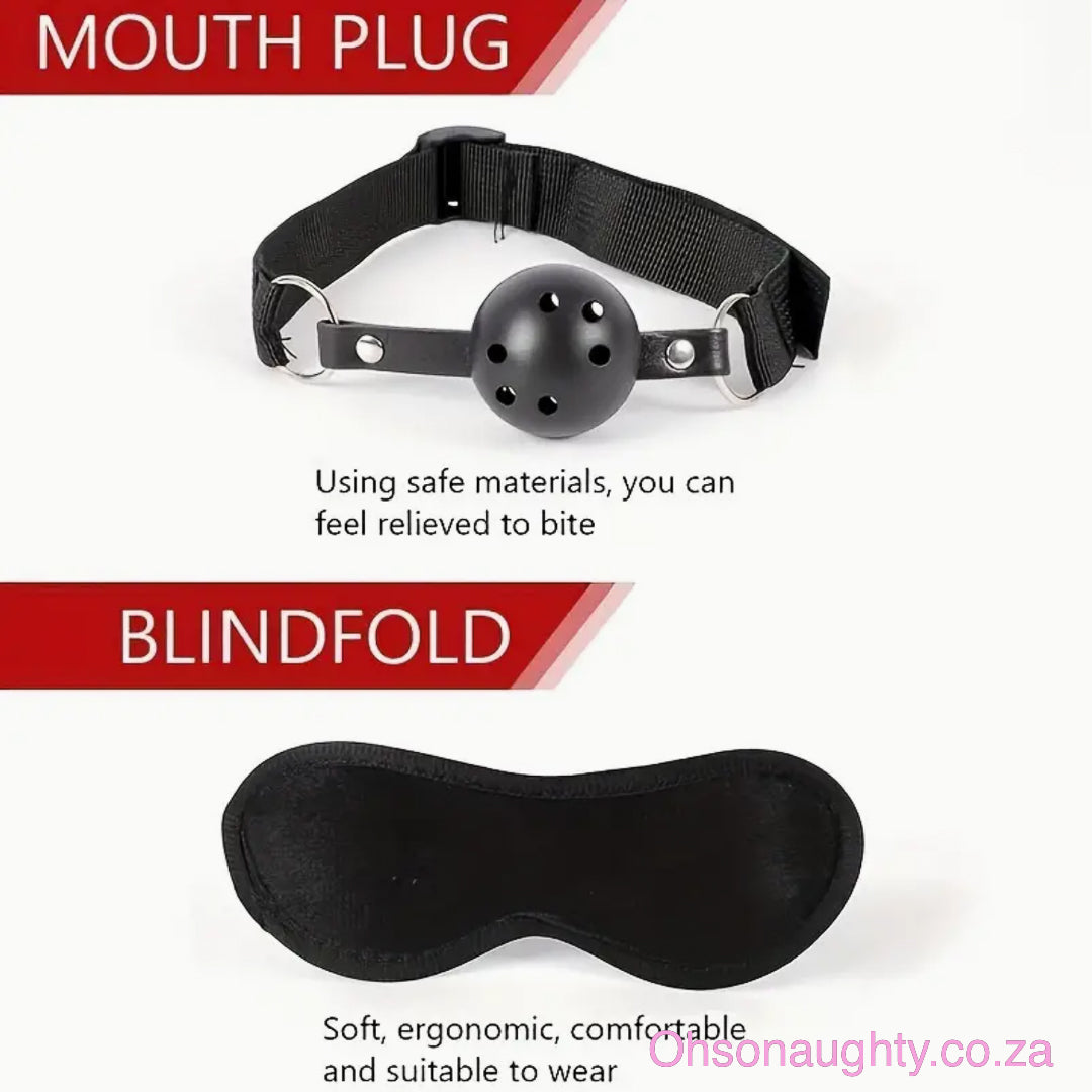7pcs Bondage Restraints BDSM Kit Oh So Naughty
