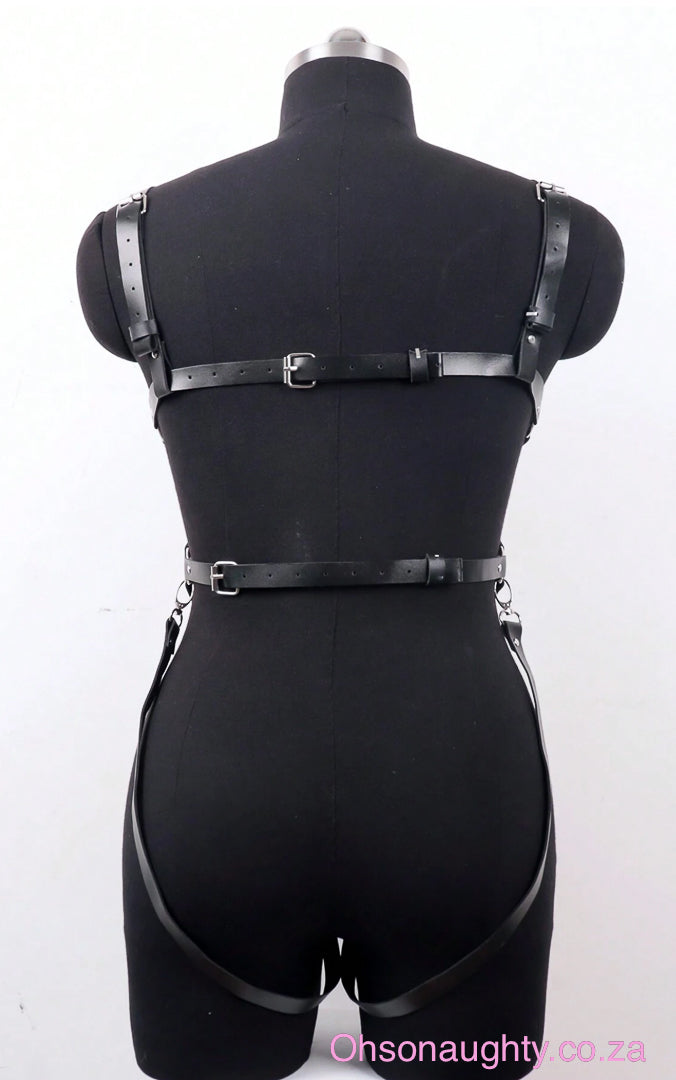 Full Body Harness Belt Black Oh So Naughty
