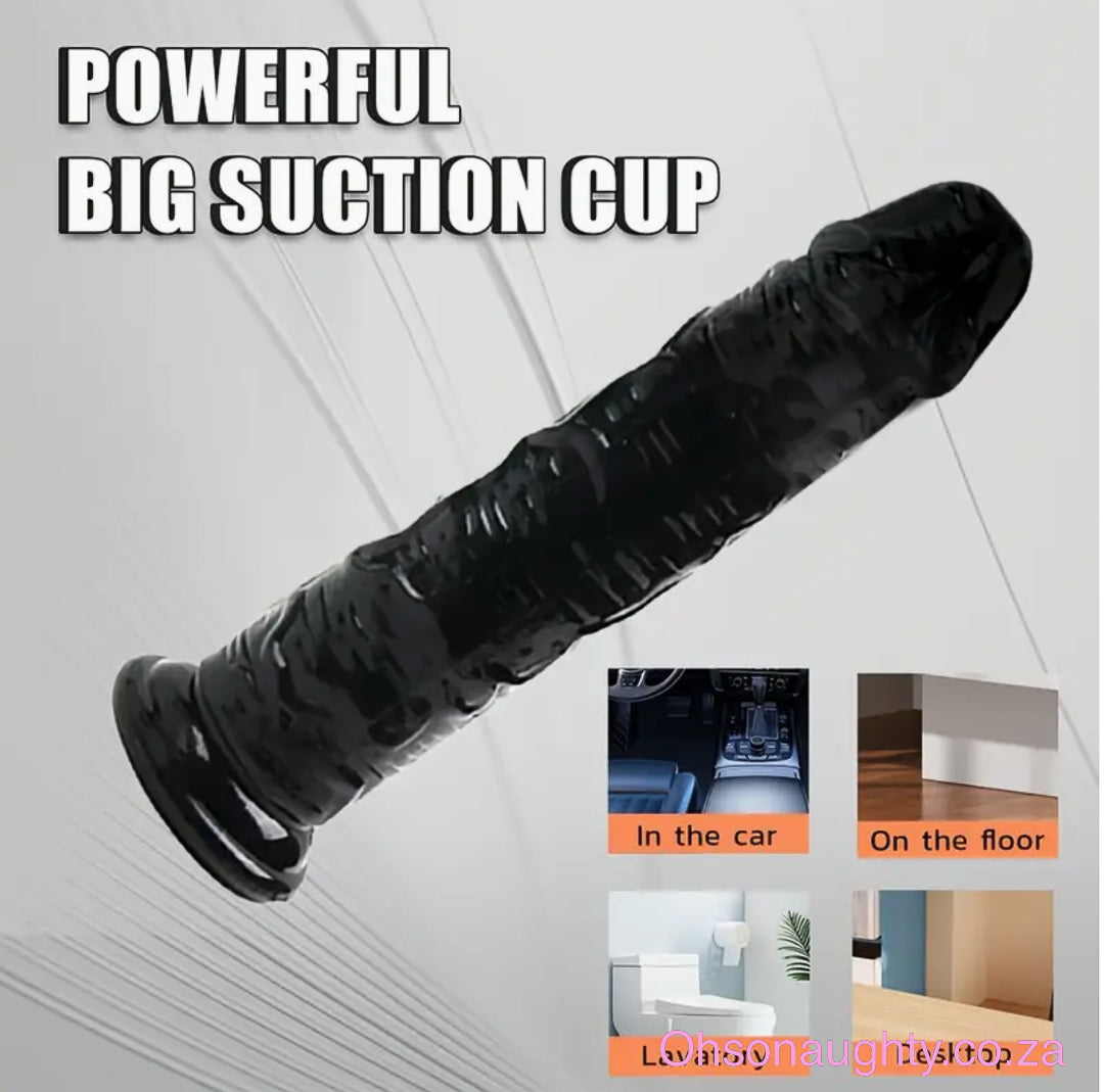 Black Crystal Realistic Dildo Oh So Naughty
