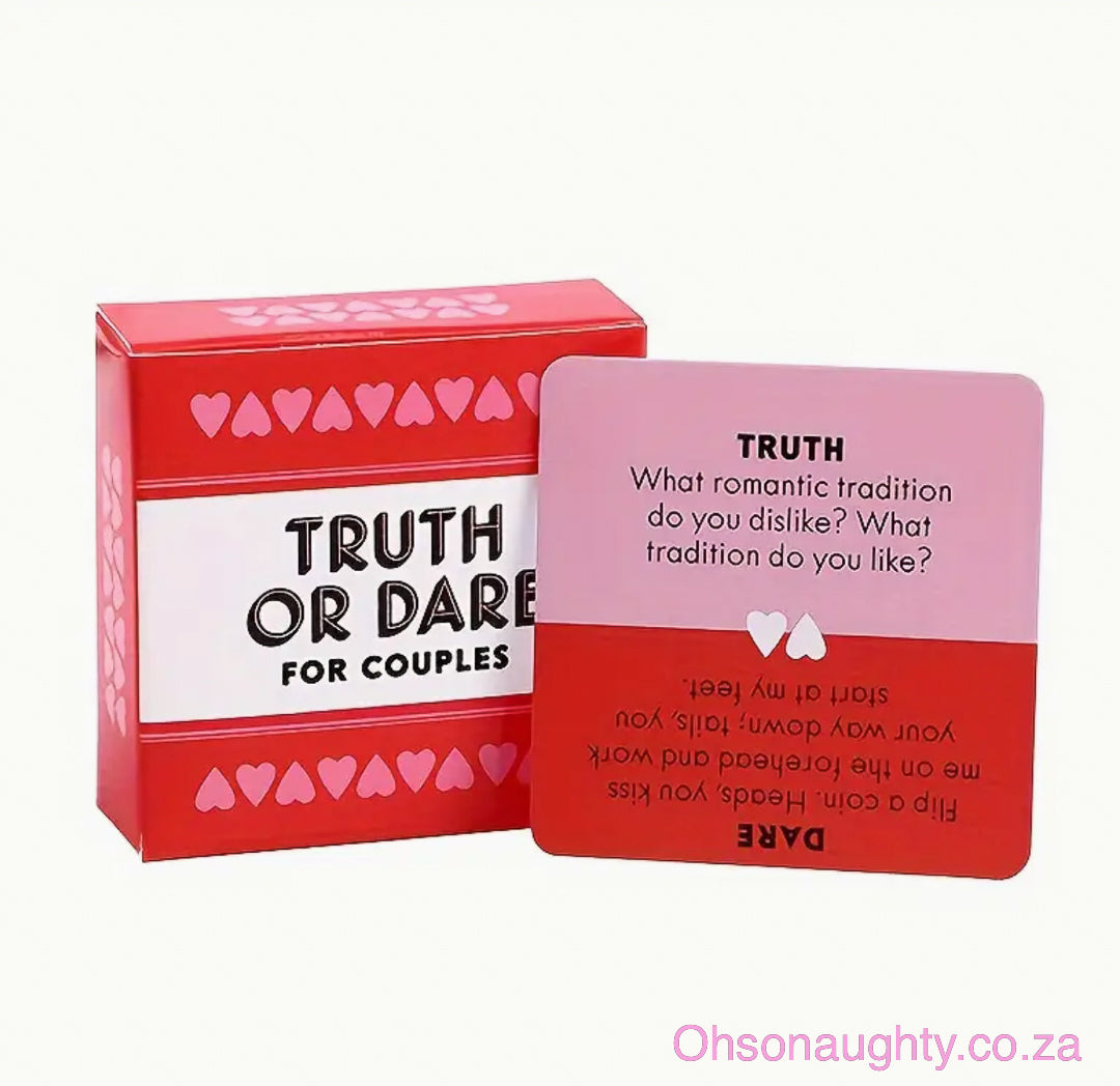 Truth or Dare Card Game -Adults Oh So Naughty