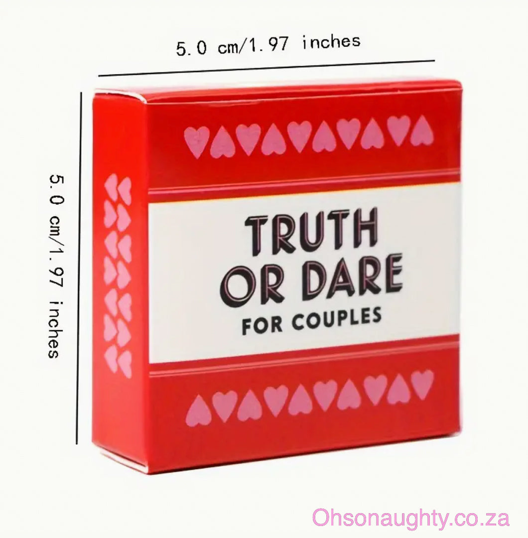 Truth or Dare Card Game -Adults Oh So Naughty
