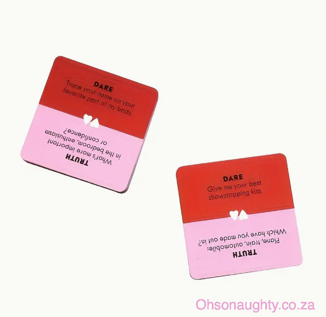 Truth or Dare Card Game -Adults Oh So Naughty