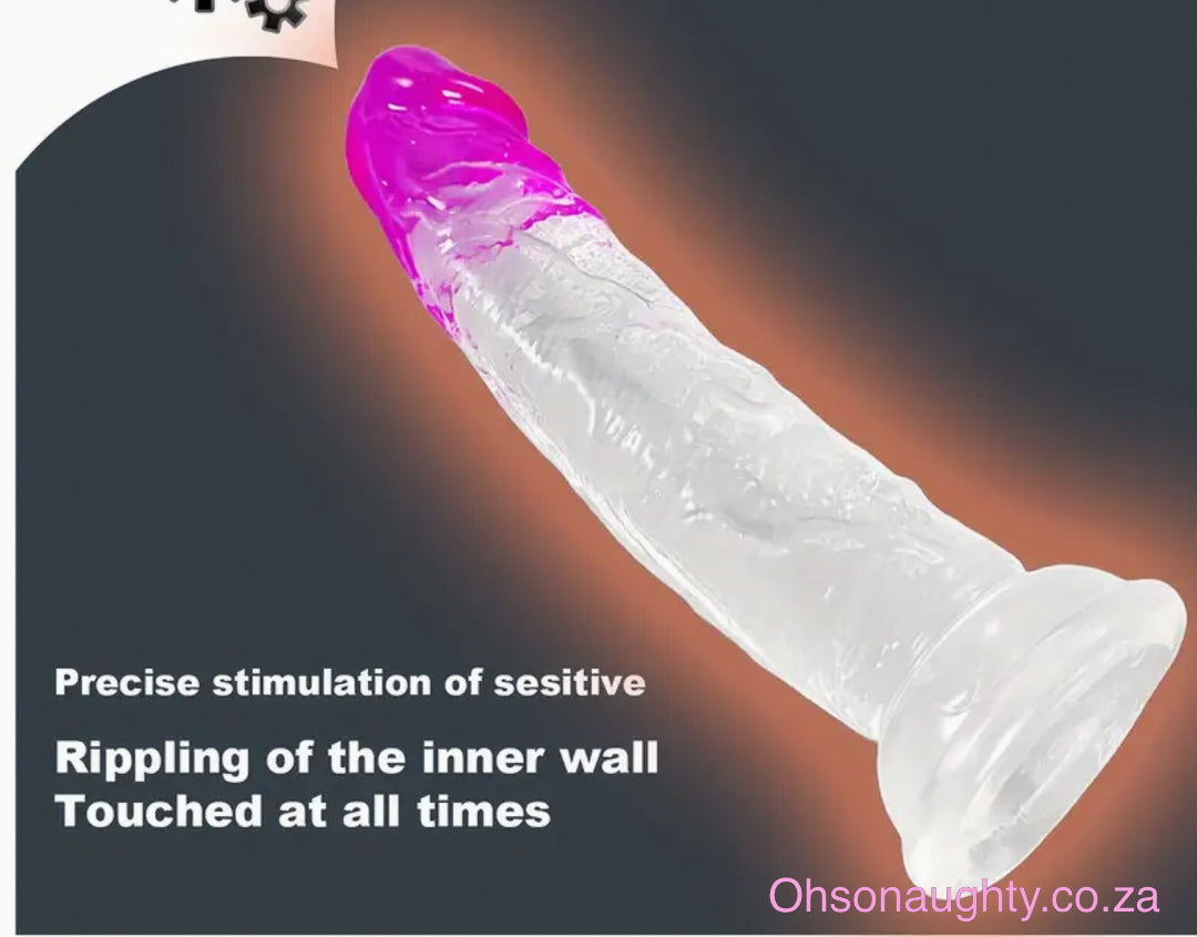Purple Tip Dual-Tone Crystal Dildo Oh So Naughty