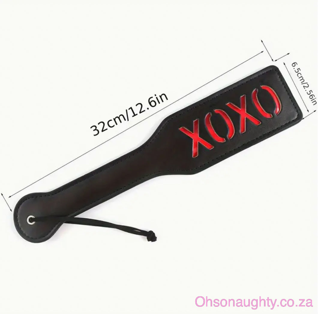 XOXO Double Leather Spanking Paddle Oh So Naughty