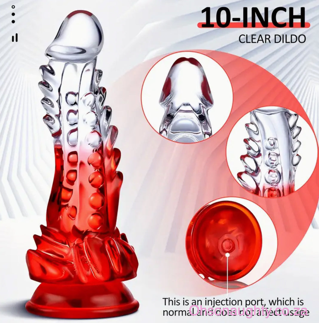 Fire and Ice Monster Dildo (10 inch) Oh So Naughty