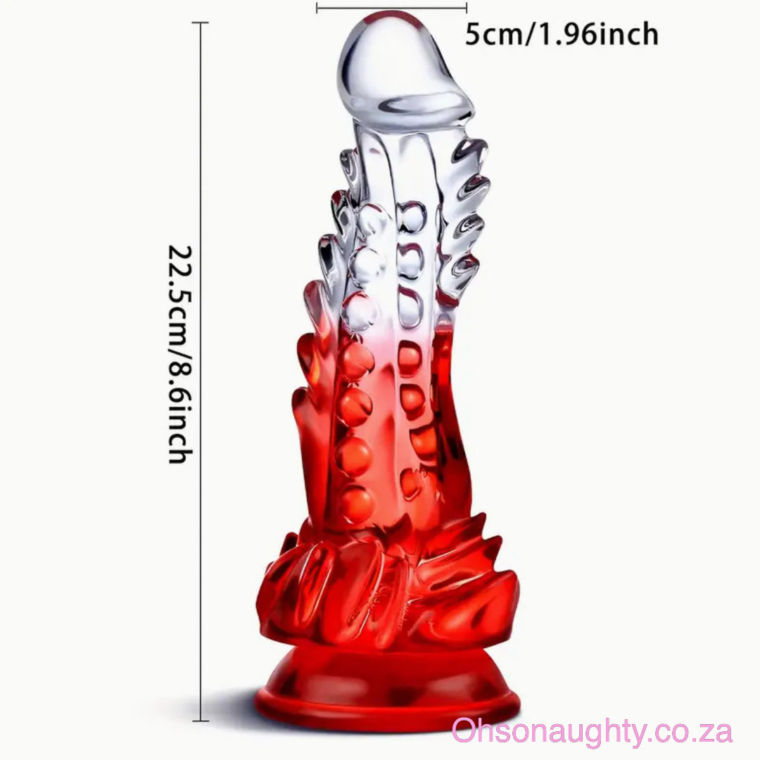 Fire and Ice Monster Dildo (10 inch) Oh So Naughty