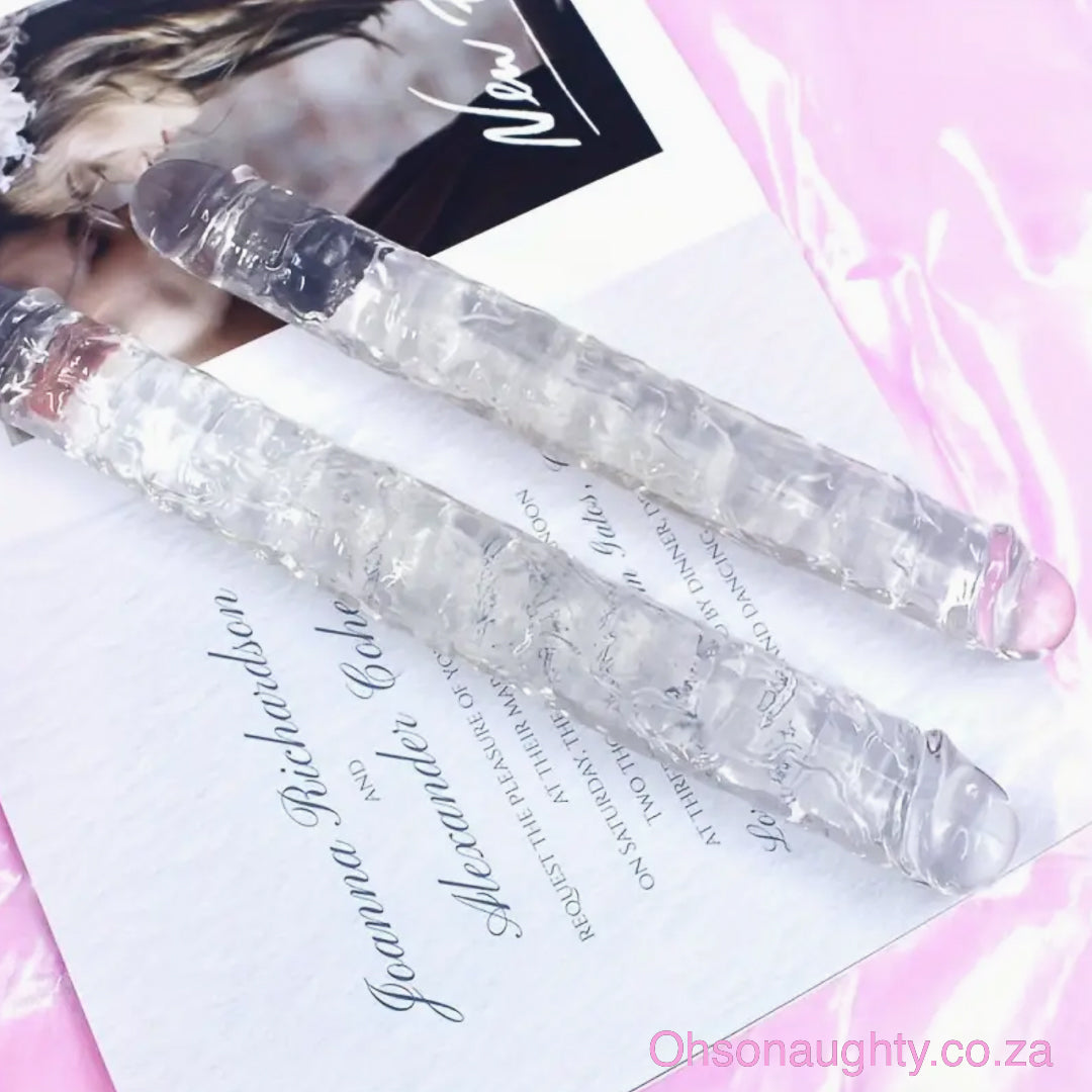 30cm Crystal look Dual Head Dildo Oh So Naughty