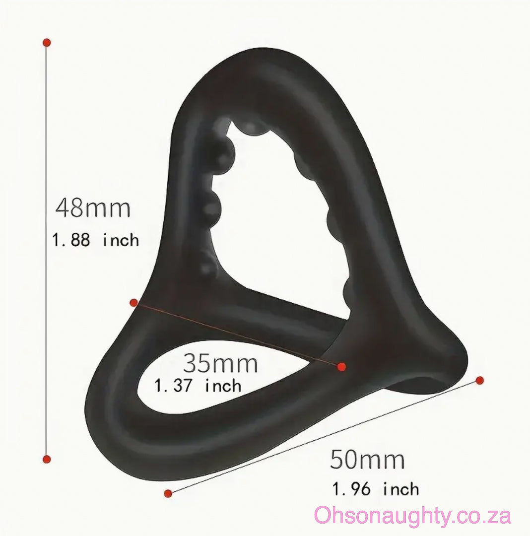 3 In 1 Ultra Soft Cock Ring Oh So Naughty