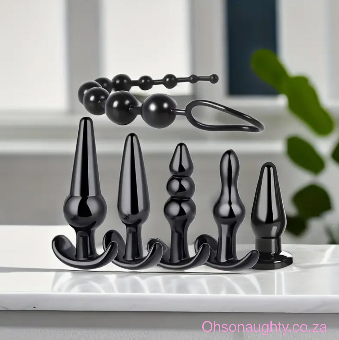 6-piece TPE BDSM Anal Plug Toy Set Oh So Naughty