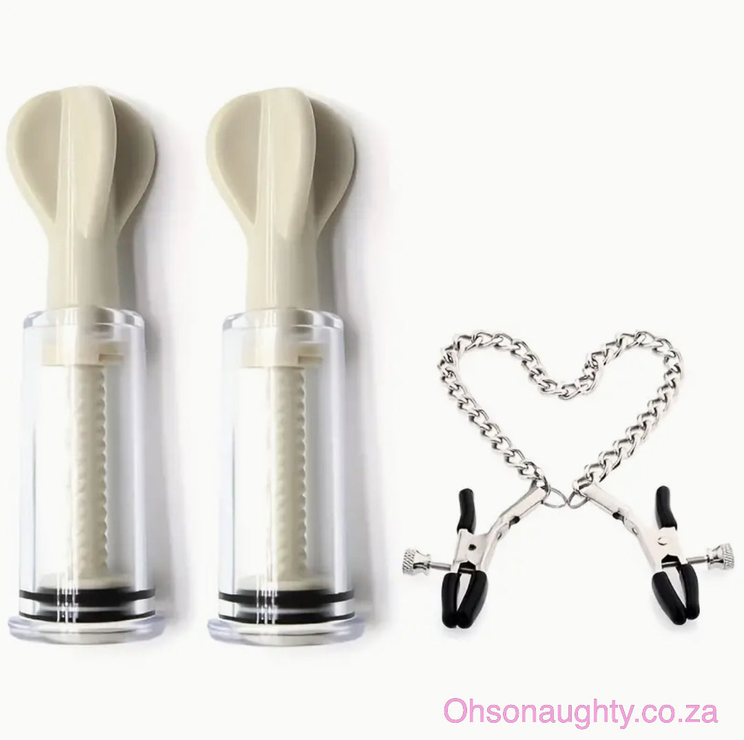 3pcs Sensual Suction & Clamp Set Oh So Naughty
