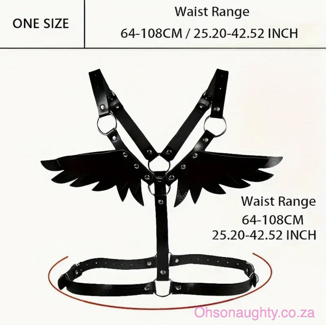 Sexy Punk Angel Wings Harness Belt Oh So Naughty
