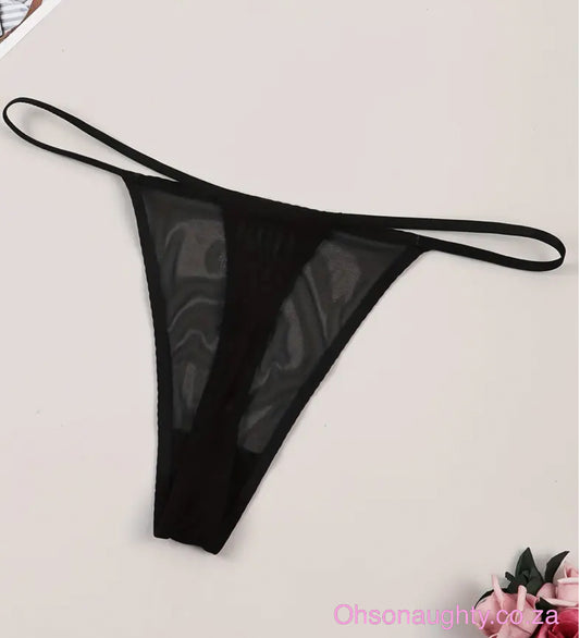 Kiss Me Sheer Thong Oh So Naughty