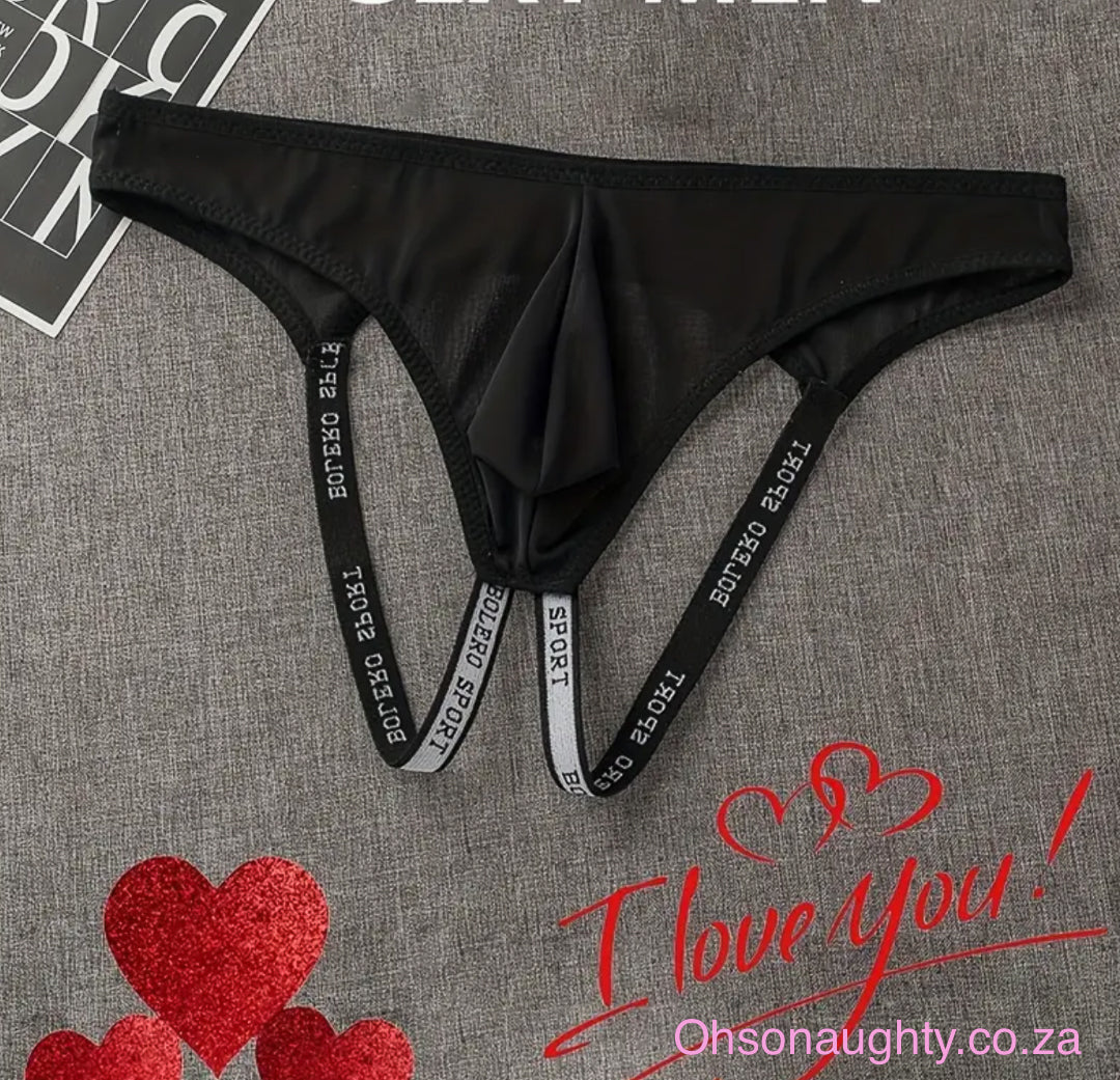 Men's Sheer open back Underwear Oh So Naughty
