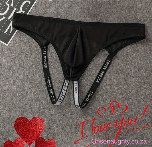 Men's Sheer open back Underwear Oh So Naughty