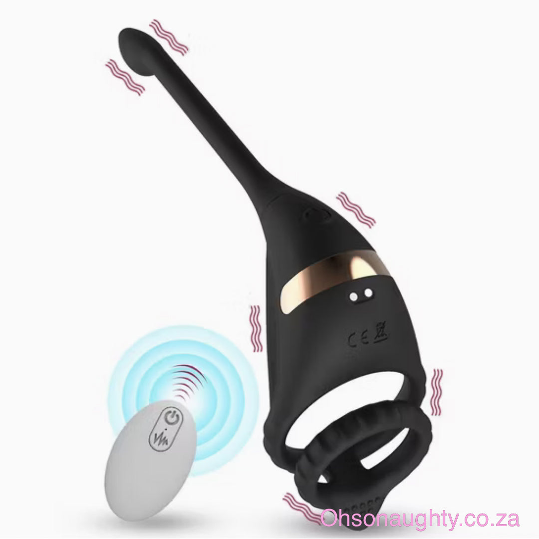 Vibrating Cock Ring Stimulator with Mini Bullet Oh So Naughty