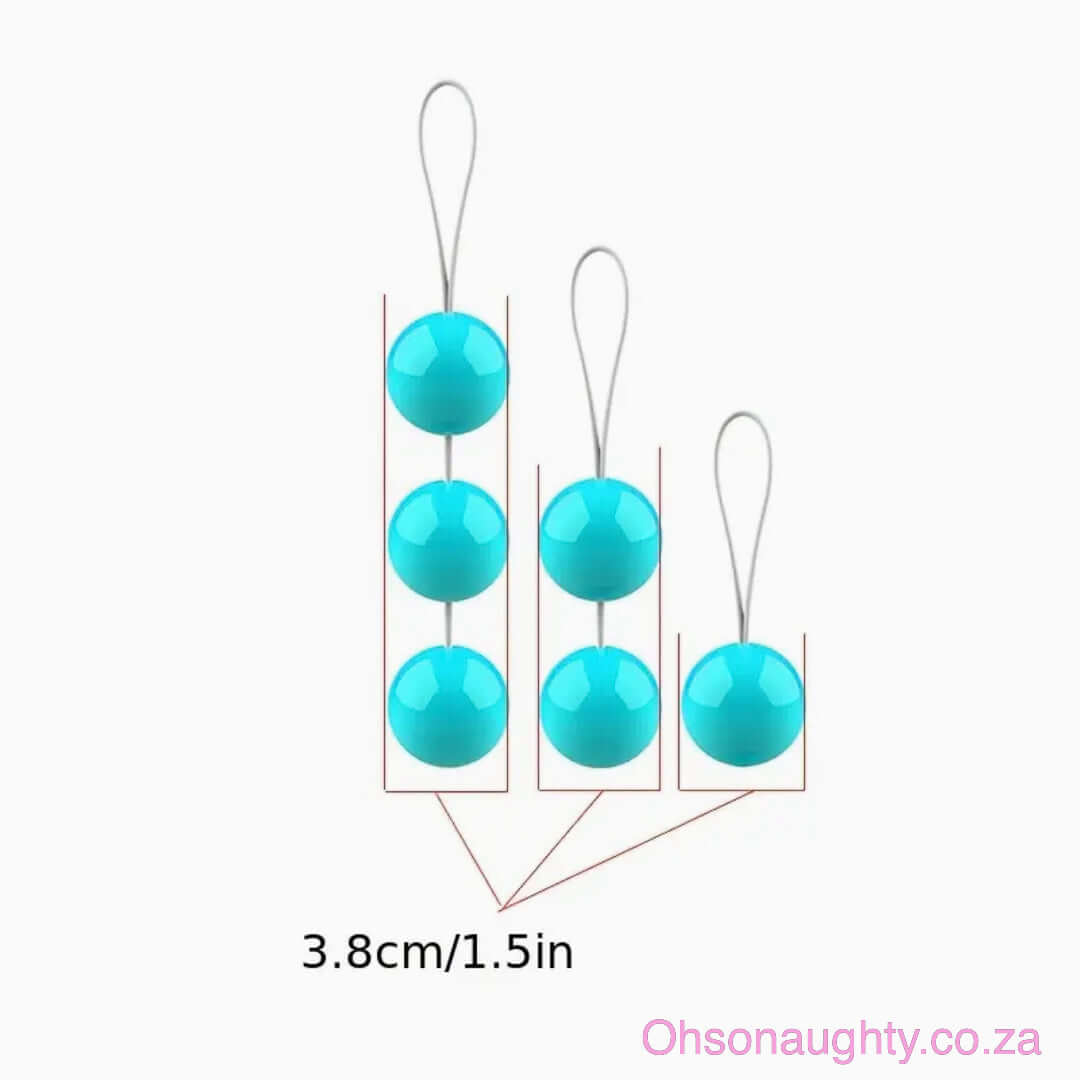 3pcs Colorful Kegel Balls with Built-in Steel Weight Oh So Naughty