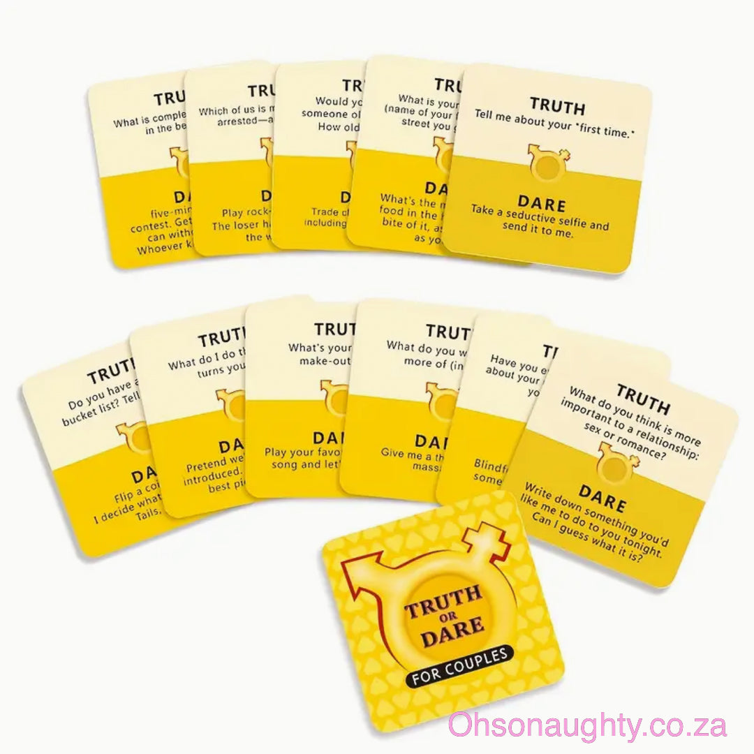 Mini Sized Truth or Dare Card Game -Adults Oh So Naughty