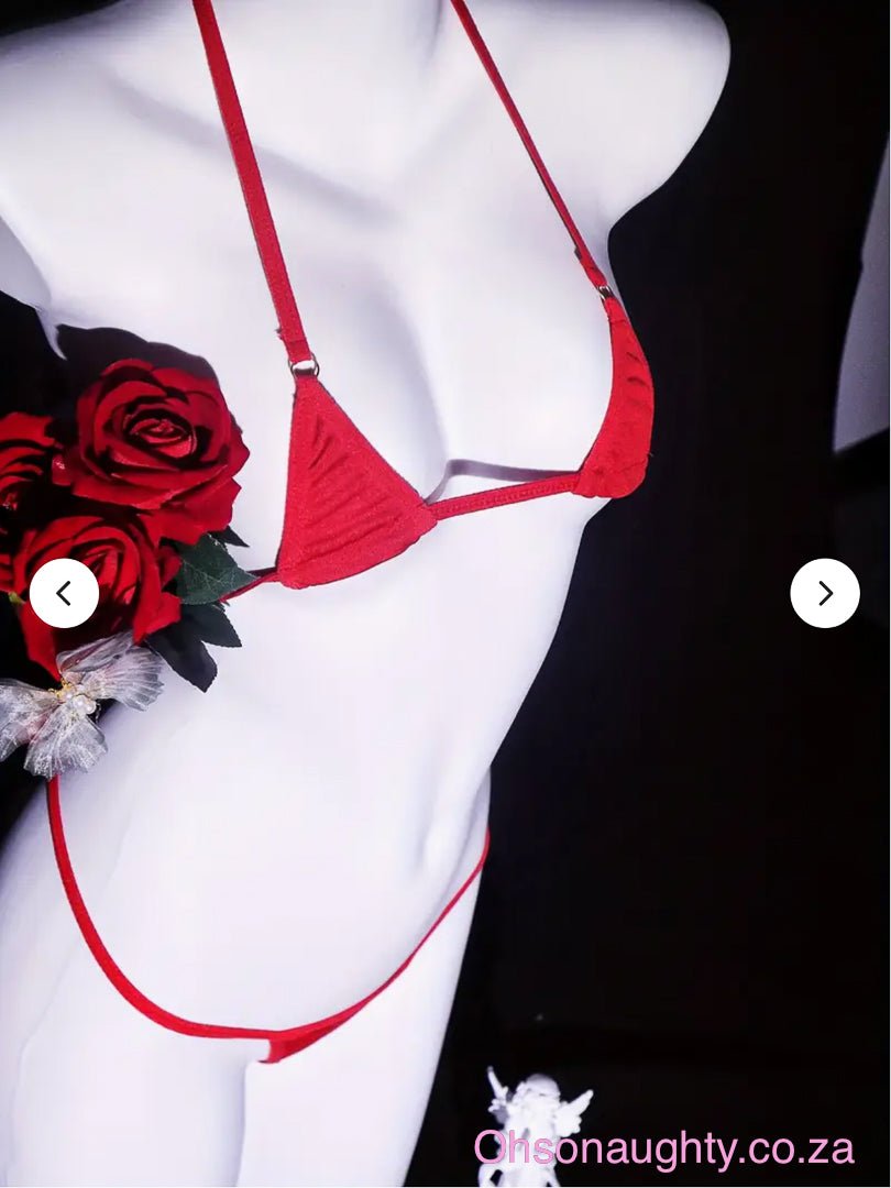Women's Sexy Red Bikini Set Oh So Naughty