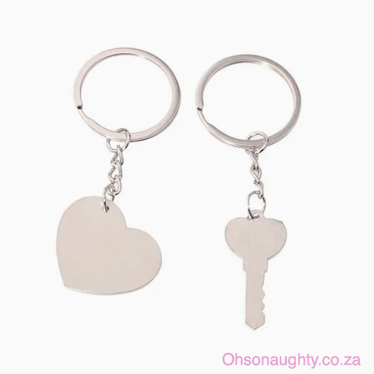 I Love You Heart Couple Key Chain Oh So Naughty