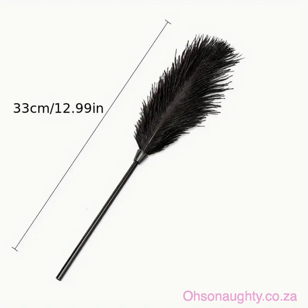 PVC Stick with Black Feather Oh So Naughty